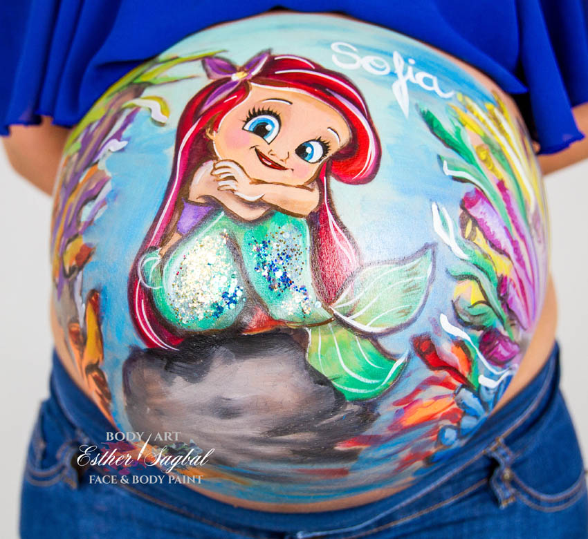 Belly painting: pintar dibujos en la barriga de las embarazadas - Blog de  Cestaland