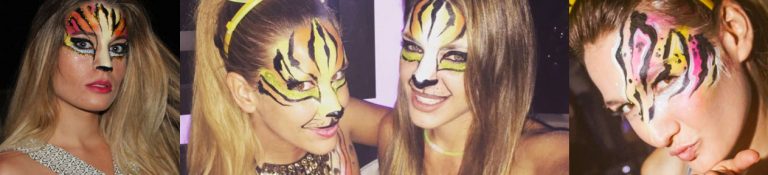 Maquillaje de fantasía para adultos en fiestas