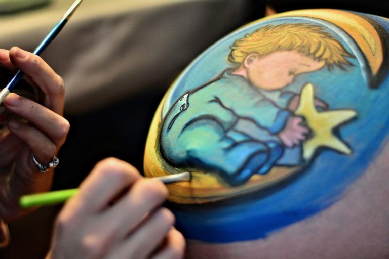 ideas para pintarse la barriga