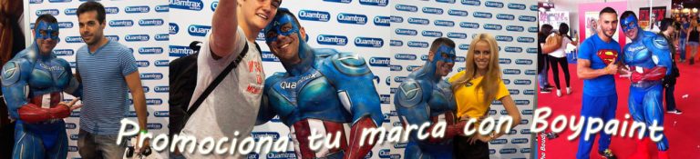 Bodypaint en ferias para promoción de marca