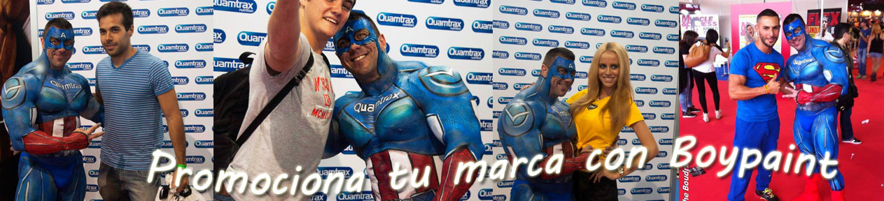 Bodypaint en ferias para promoción de marca
