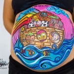 Sesiones de pintura a embarazadas en Madrid