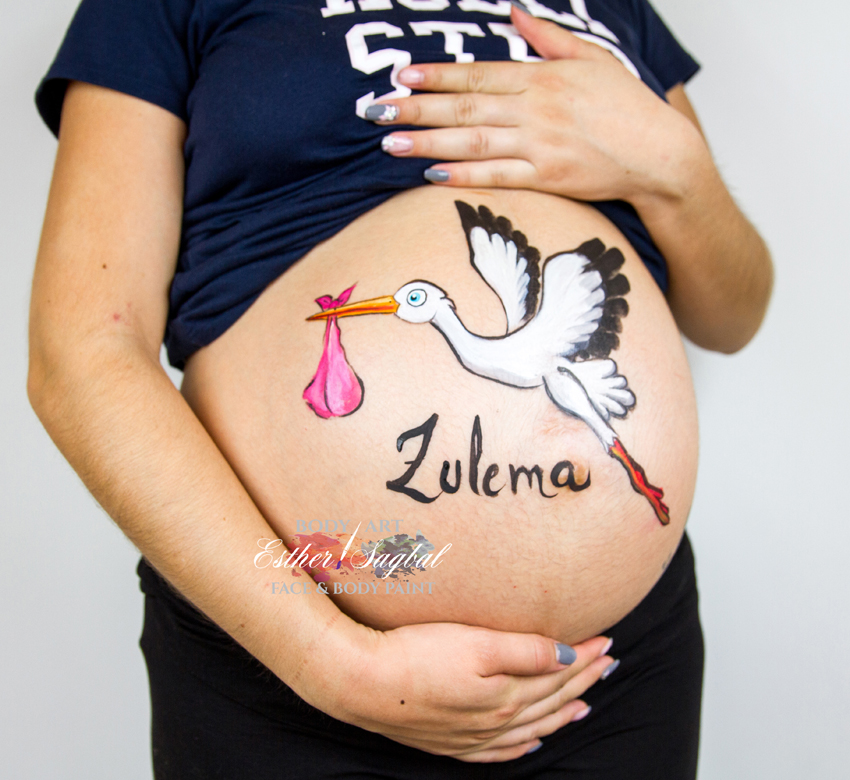 Regalos originales para embarazadas, sesiones de bellypaint Madrid