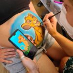 Sesion belly painting Madrid.