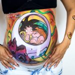 Pintarse la tripa de embarazada
