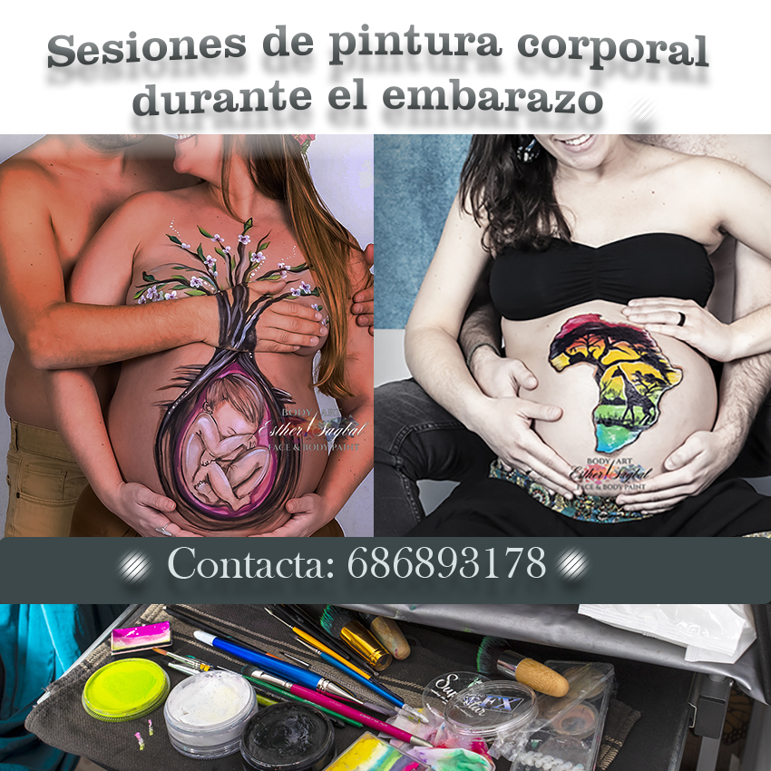 Pintura para embarazadas bellypaint Centros de belleza, estética y  cosmética baratos en Sevilla Provincia