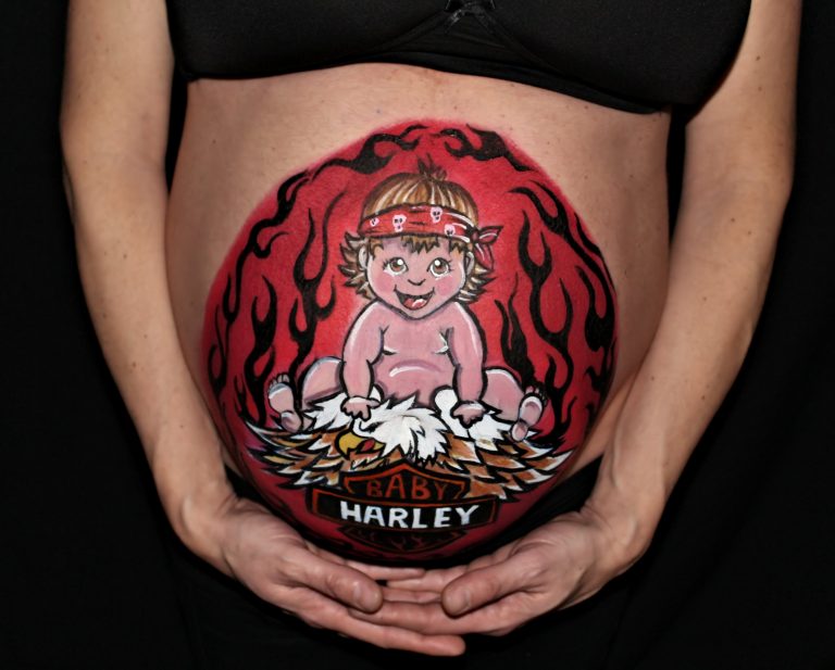 sesion de pintura para embarazadas