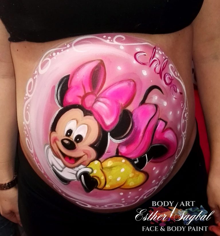 Bellypaint Minie mouse