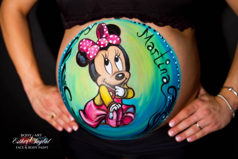 Bellypaint en Madrid con fotografía.
