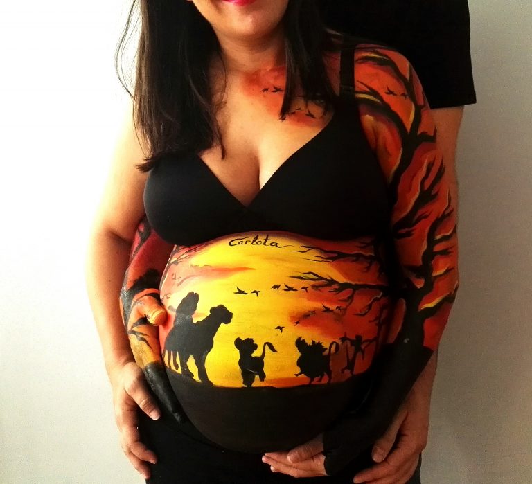 Bodypaint para embarazadas