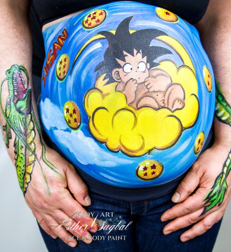 Bellypaint Son Goku y Dragón