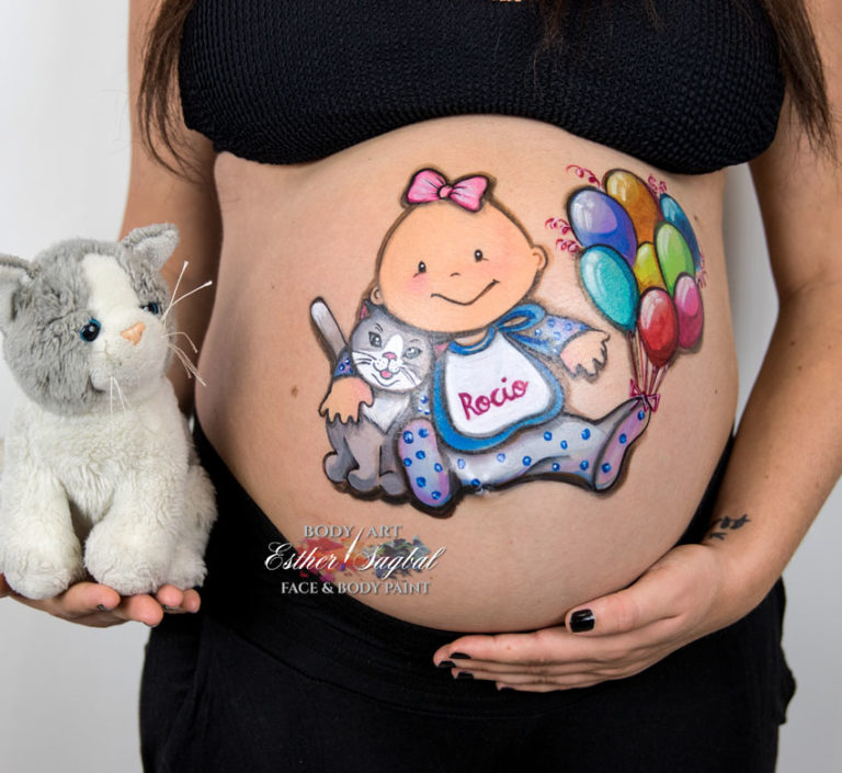 Bellypaint para Rocío.