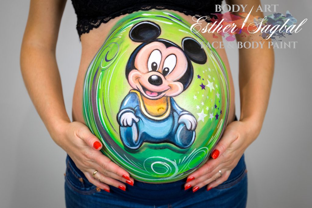 Pintarte la barriga durante el embarazo