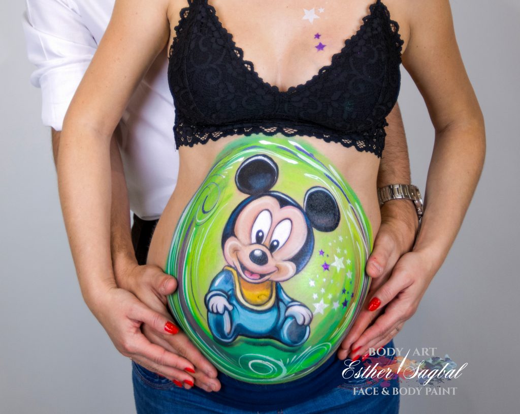 Pintarte la barriga durante el embarazo