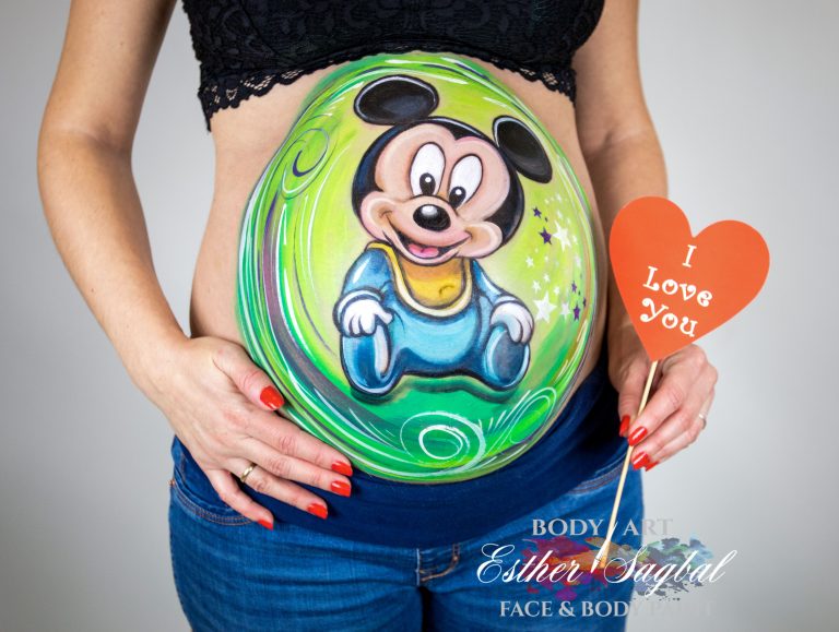 Pintarte la barriga durante el embarazo