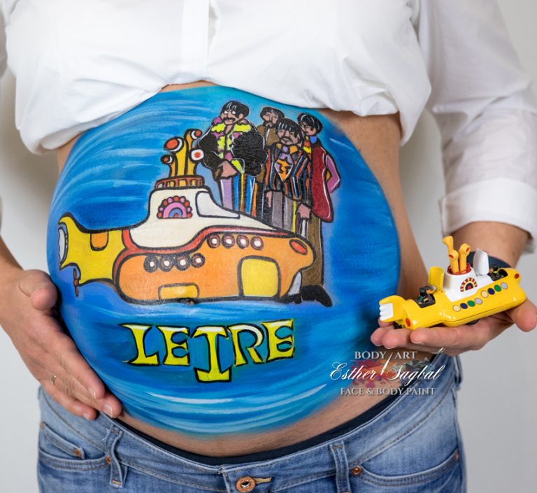 Bellypaint Leire con The Beatles