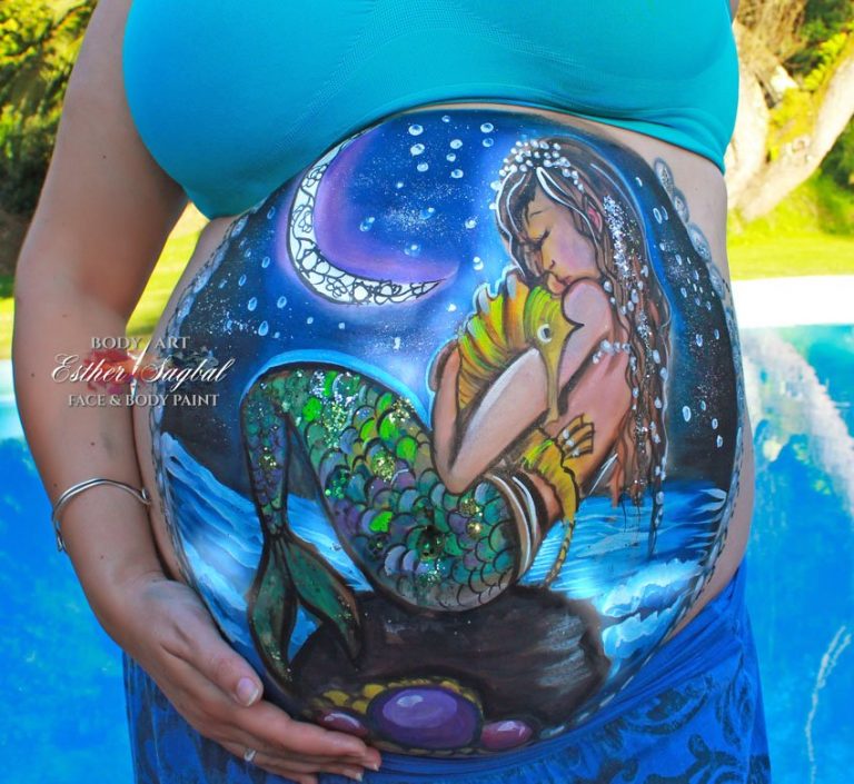 Belly paint en Madrid para embarazo