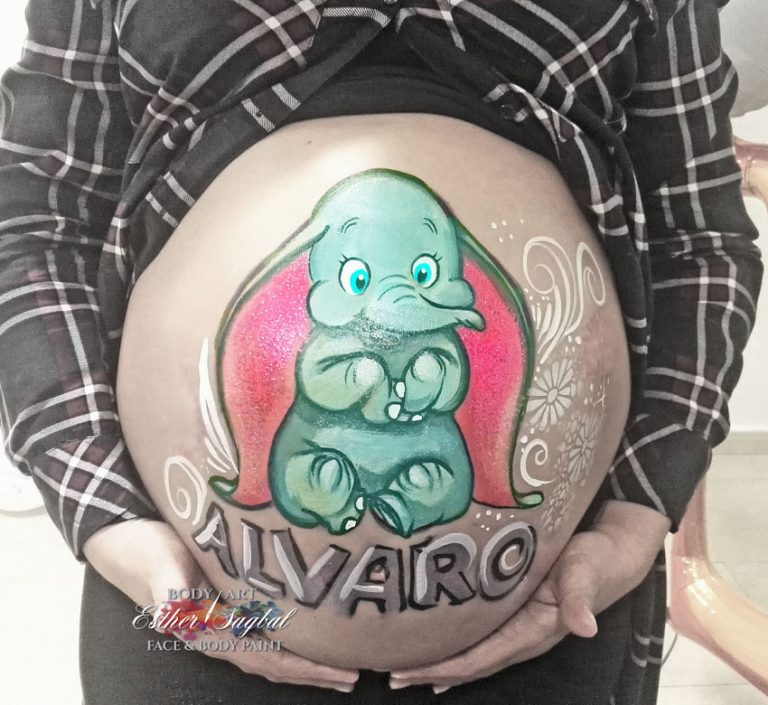 Pintar la barriga en el embarazo