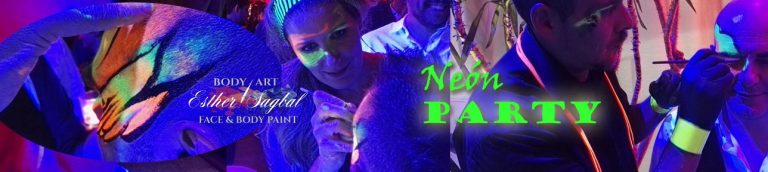 Bodypaint con fluor para fiestas