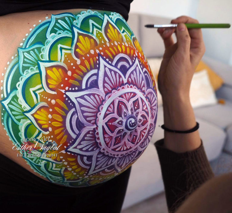 Pintarse la barriguita mandalas Madrid