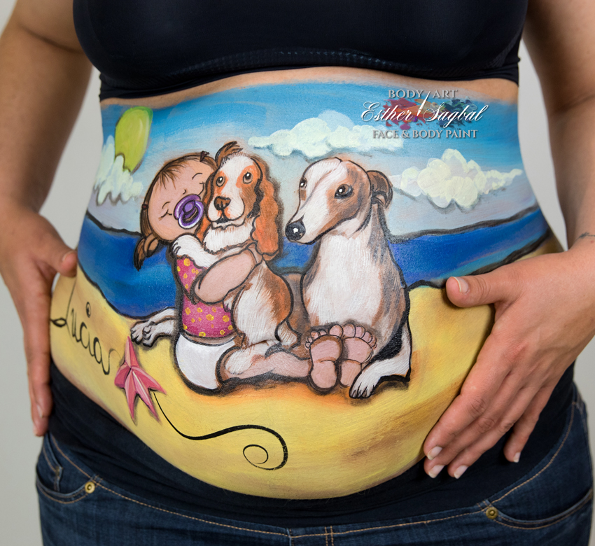 Body paint para embarazadas en Madrid